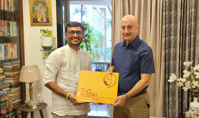 Ashish Bhalani with Anupam Kher