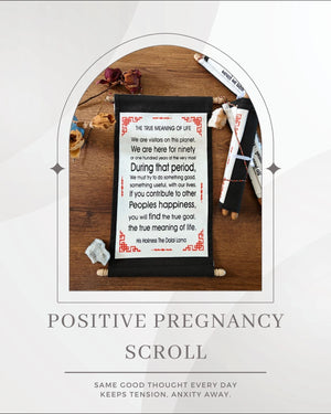 Positive Pregnancy Scroll | English- 01 Nos | Pregnancy Affirmations