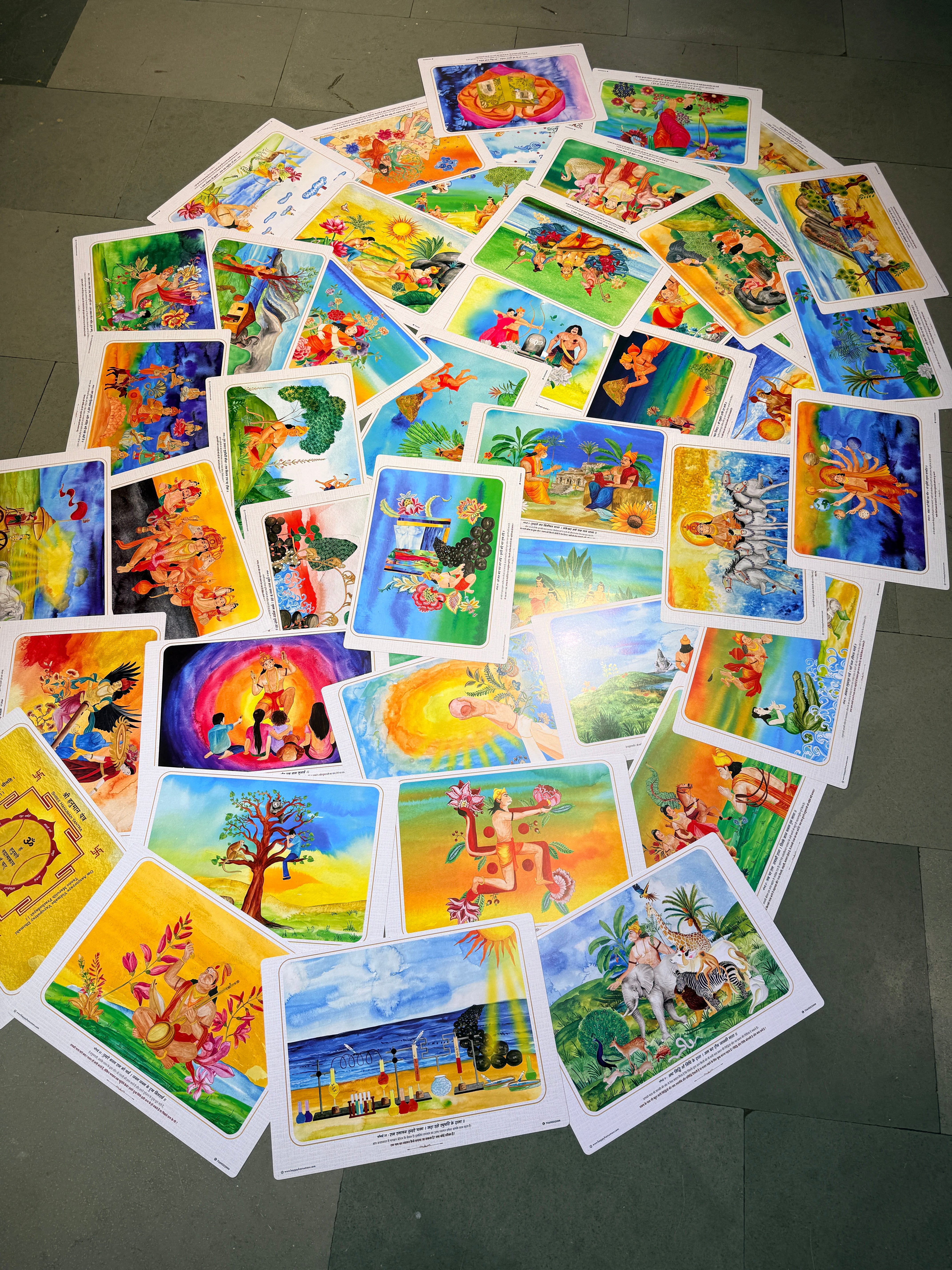 Happy Hanuman Color Therapy 43 Sheets - A3 Size