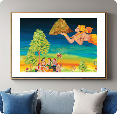 હેપ્પી હનુમાન { Happy Hanuman } Canvas Paintng